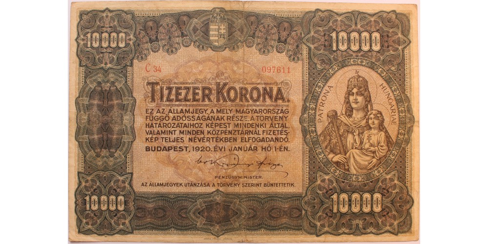 10000 korona 1920